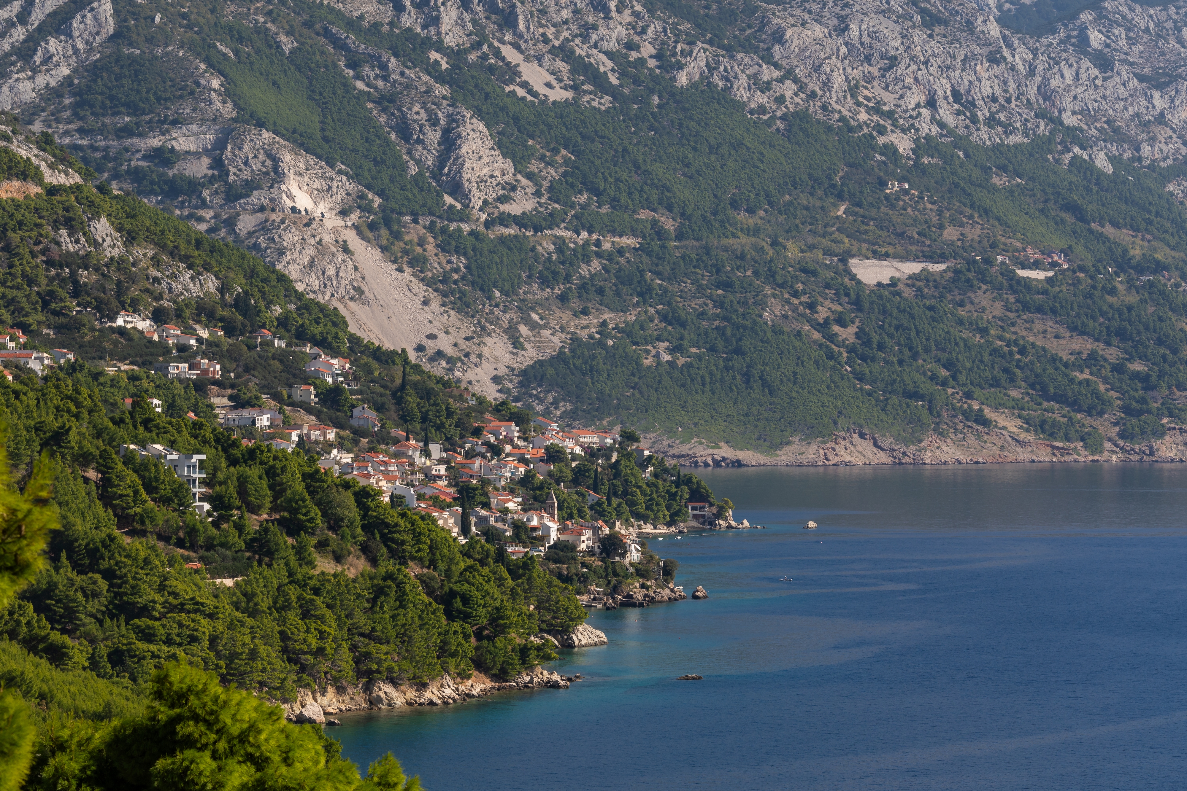 One bedroom apartment with balcony and sea view Marušići, Omiš  A-c