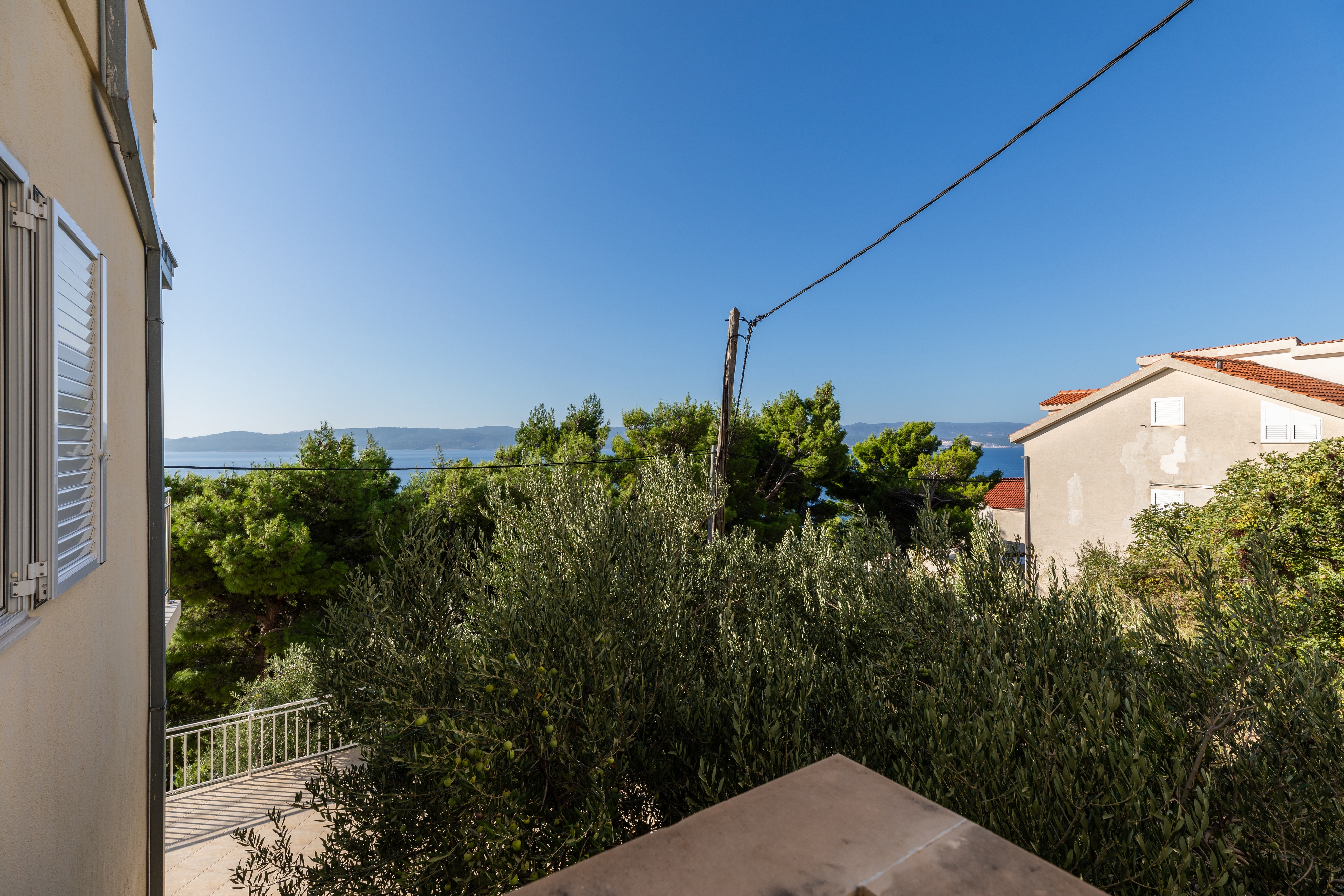 One bedroom apartment with balcony and sea view Marušići, Omiš  A-c