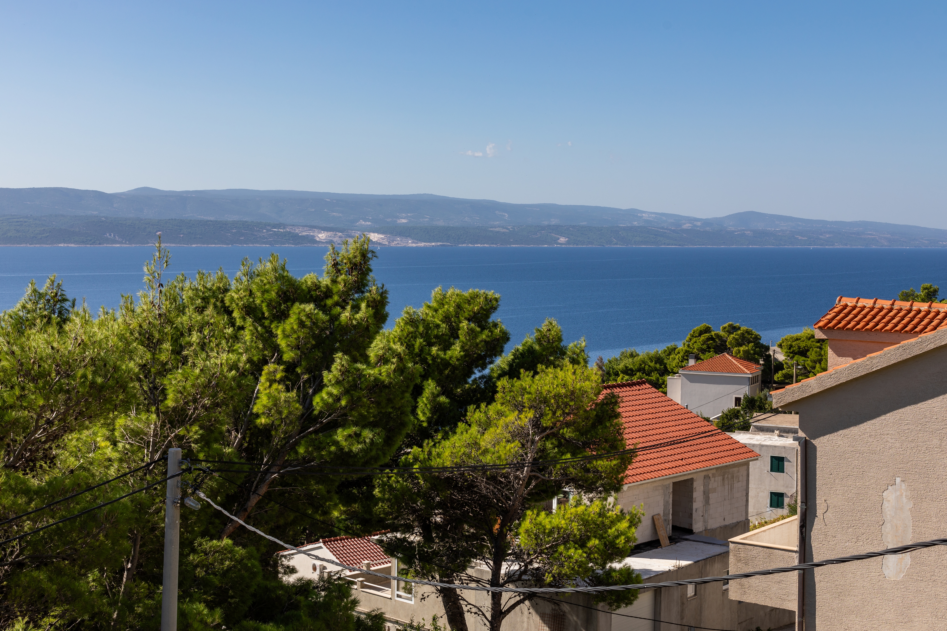 One bedroom apartment with terrace and sea view Marušići, Omiš  A-d