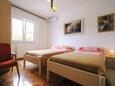 Bedroom 2 Rabac, Bedroom 2 in the apartment, air condition available, (pet friendly) and WiFi.
