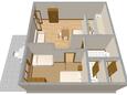 Milna, Plan in the house, (pet friendly) and WiFi.