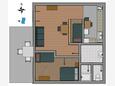 Milna, Plan in the house, (pet friendly) and WiFi.