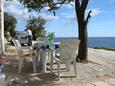 Milna, Terrasse dans l’hébergement en type house, avec la vue sur la mer, animaux acceptés et WiFi.