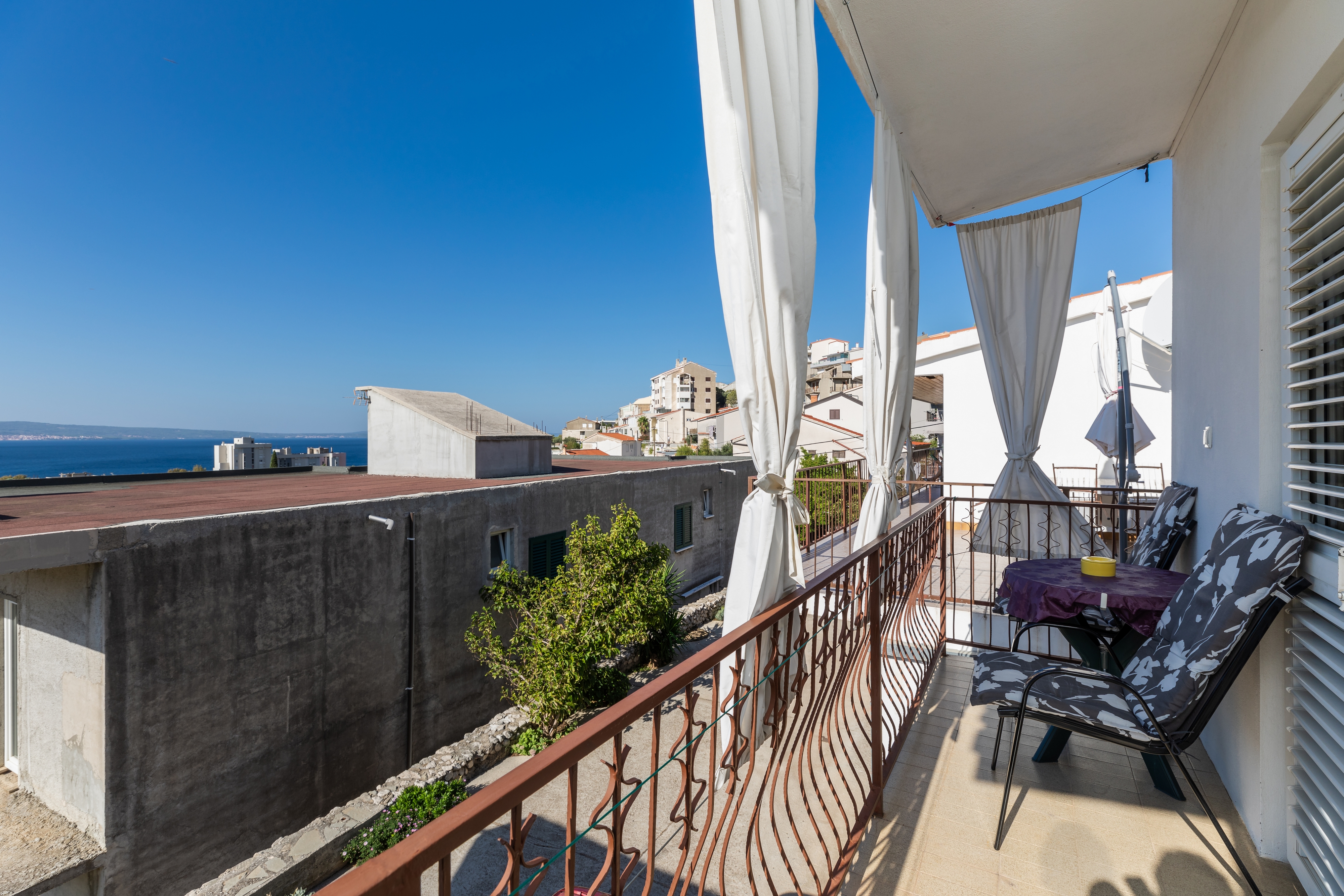 One bedroom apartment with balcony and sea view Dugi Rat, Omiš  A-a