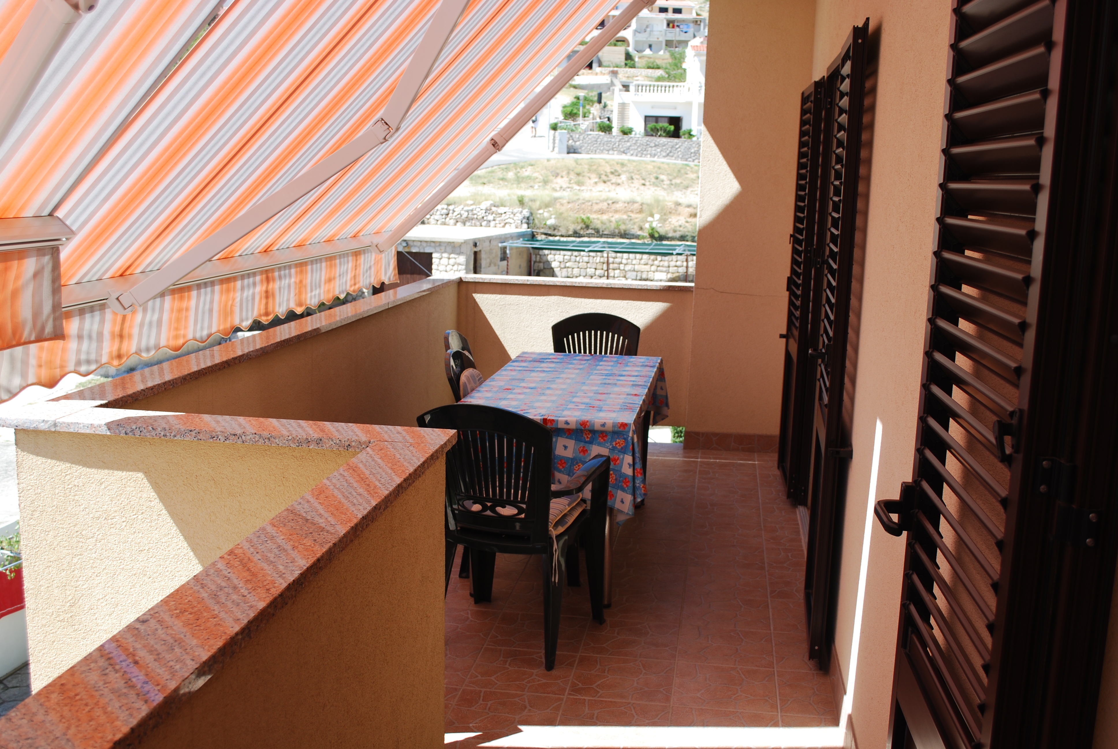 Two bedroom apartment with terrace and sea view Pag  A-b