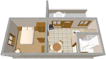 Plan Komiža, Plan in the apartment, WIFI.
