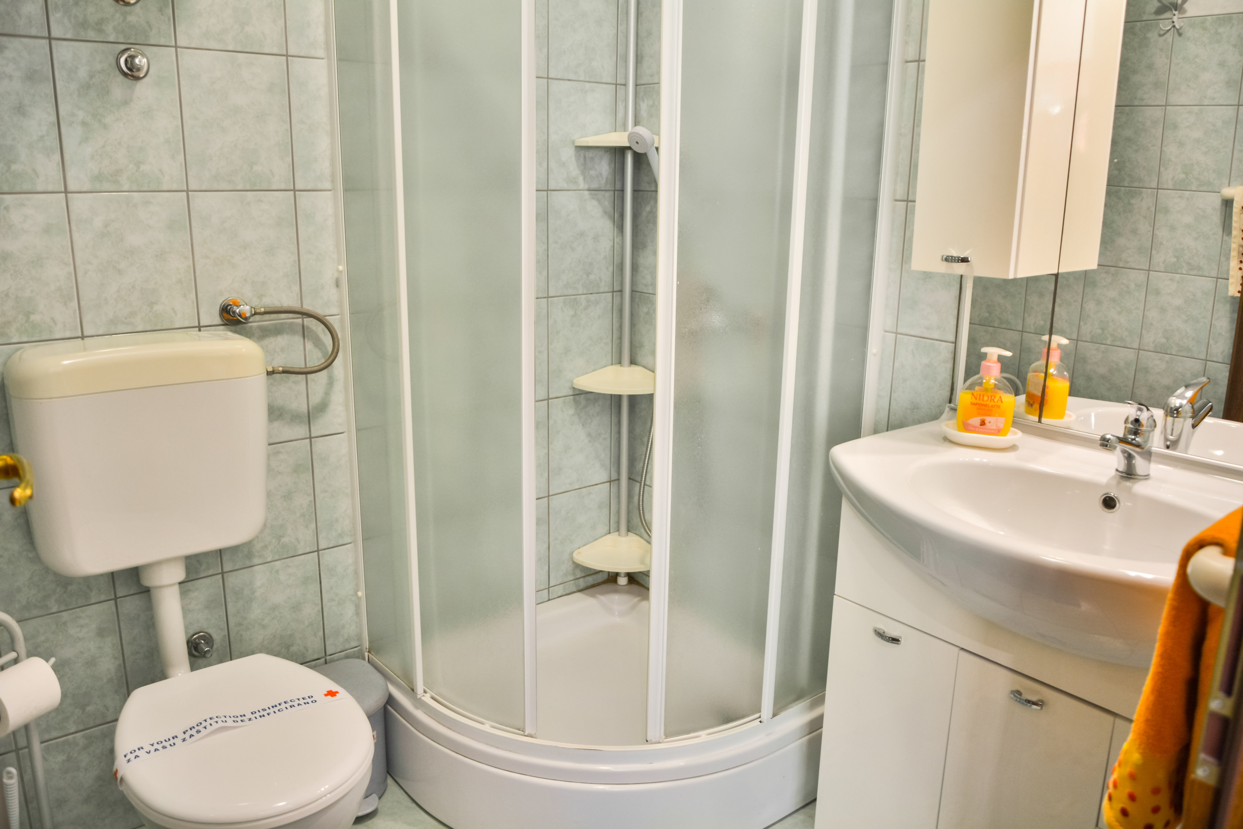 Three bedroom apartment with terrace and sea view Senj  A-a