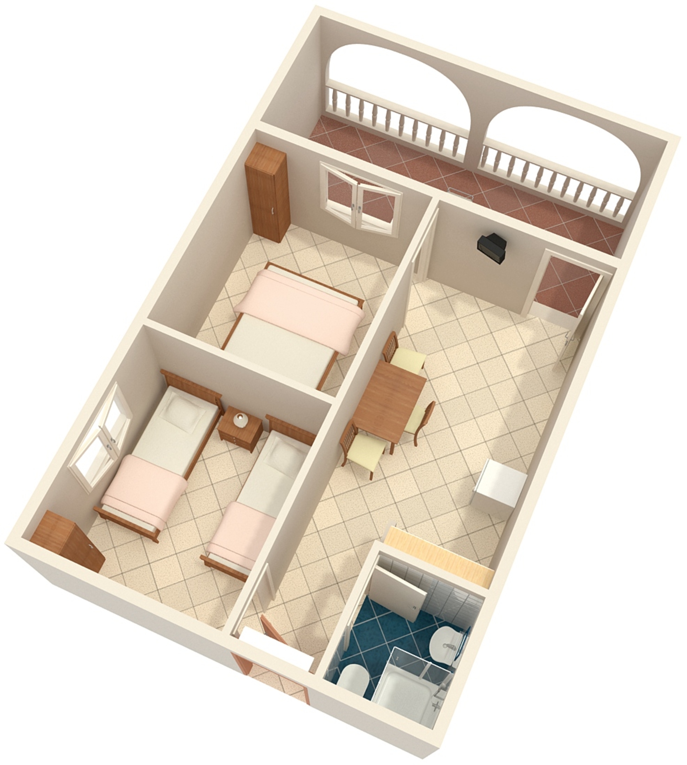Two bedroom apartment near beach Rukavac, Vis  A-e