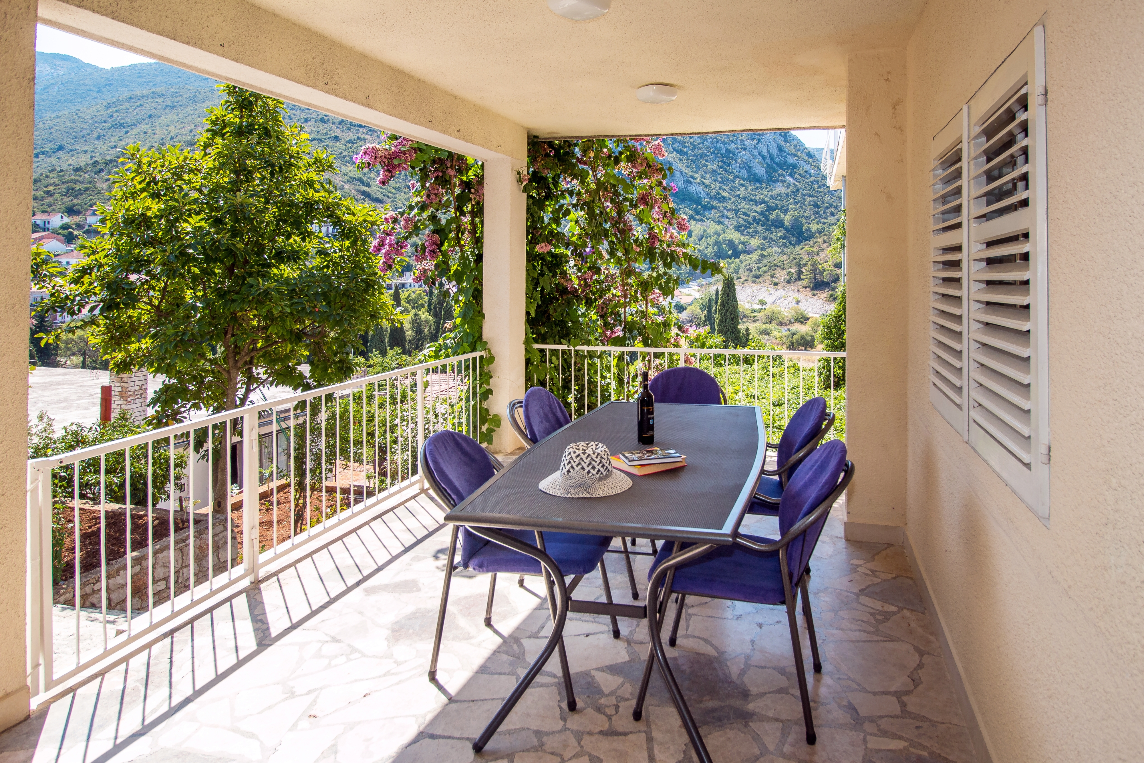 Comfortable and spacious apartment with terrace Trpanj, Pelješac (A-11545-a)