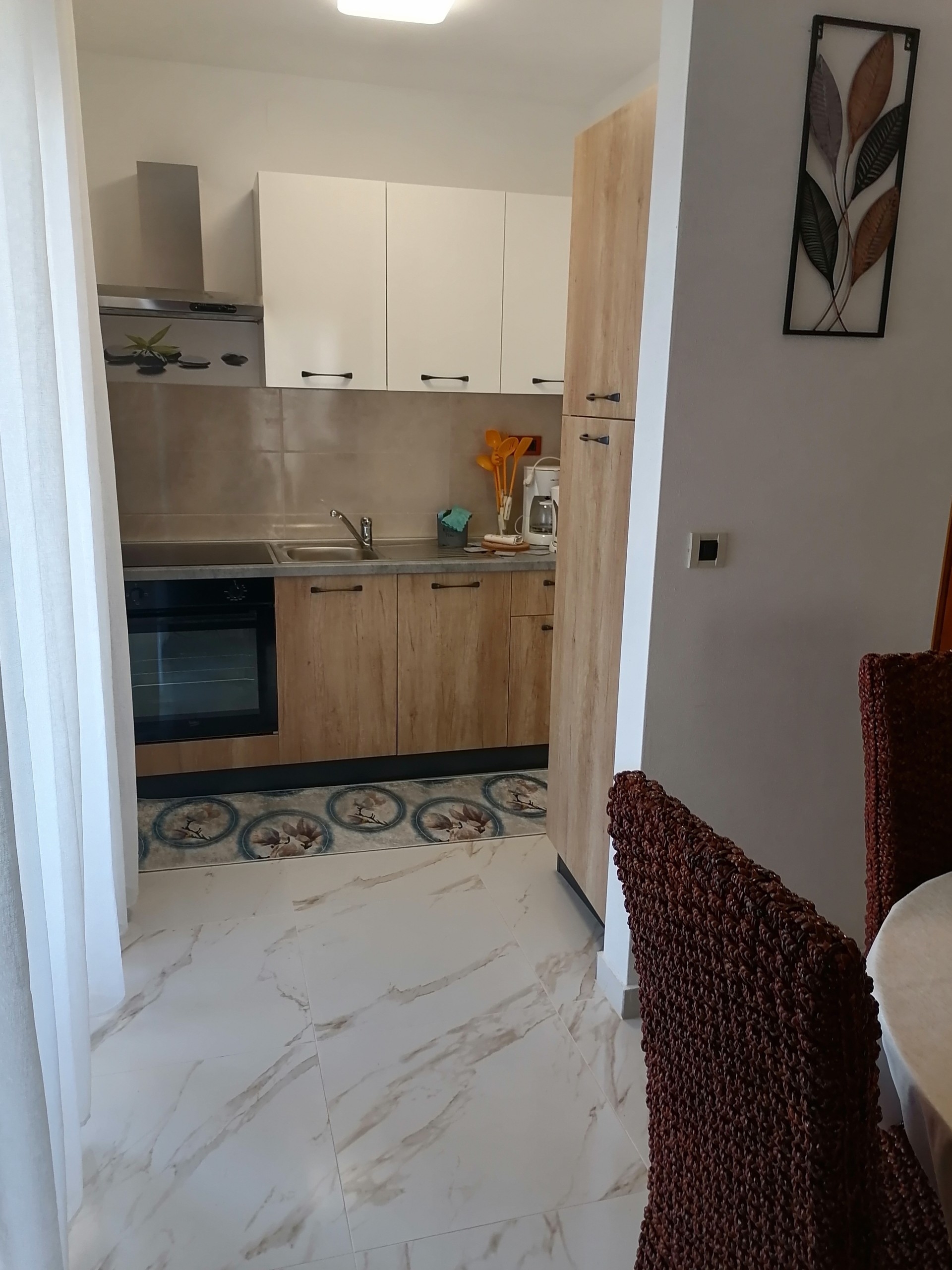 Two bedroom apartment with terrace and sea view Klenovica, Novi Vinodolski  A-b