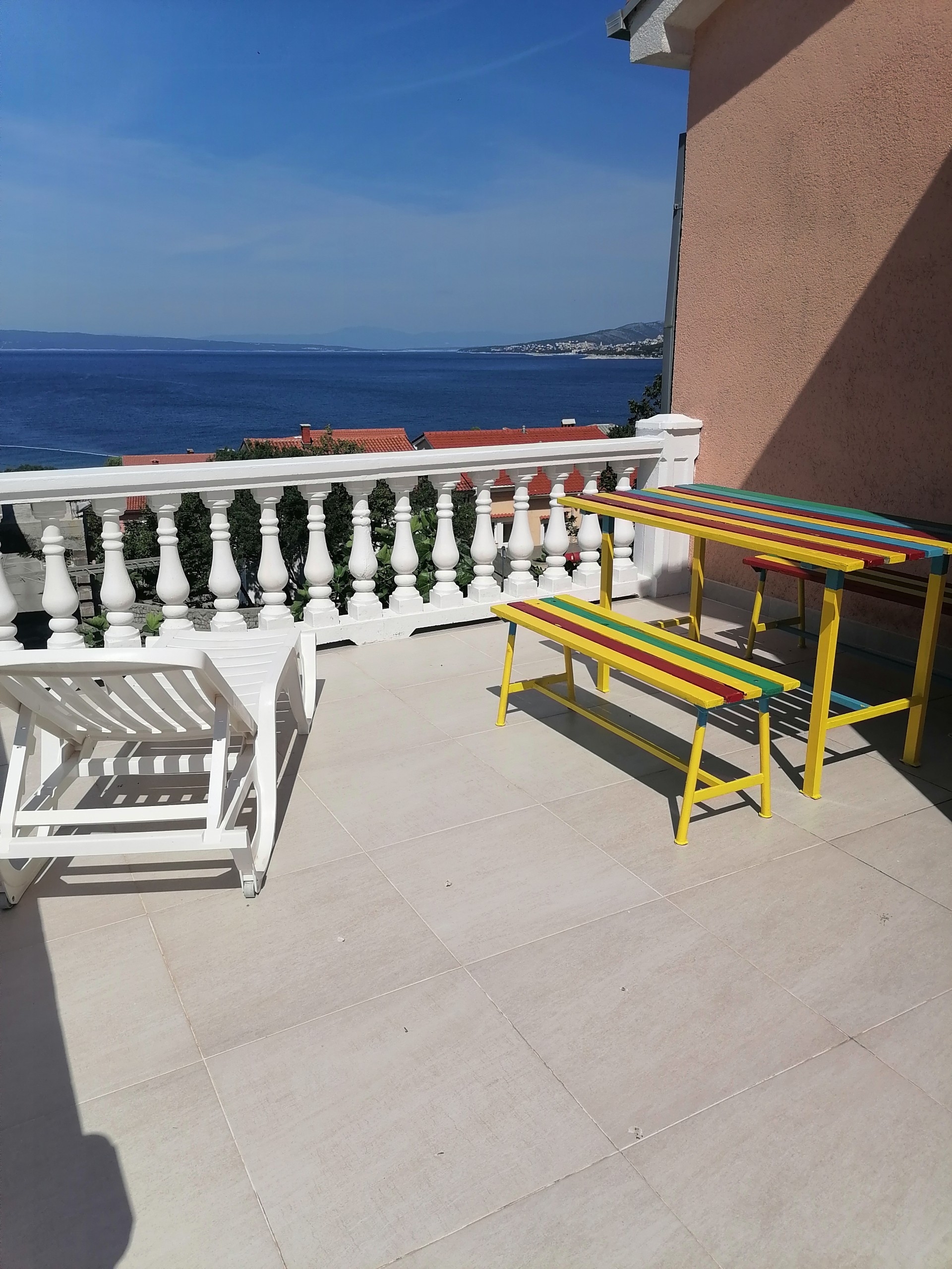 Two bedroom apartment with terrace and sea view Klenovica, Novi Vinodolski  A-b