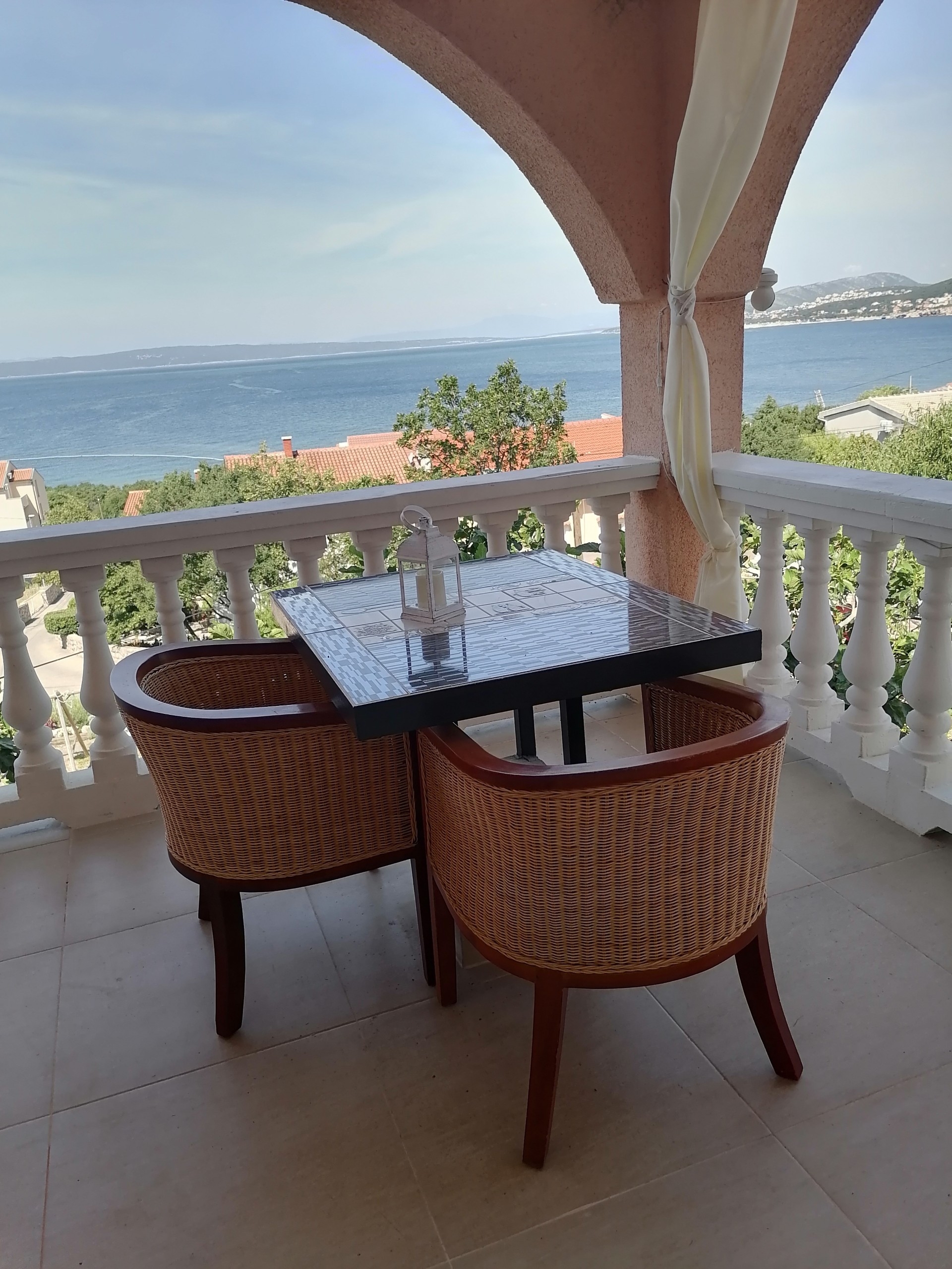 Two bedroom apartment with terrace and sea view Klenovica, Novi Vinodolski  A-b