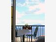 Terrace Podaca, Terrace in the room, with a sea view and WiFi.