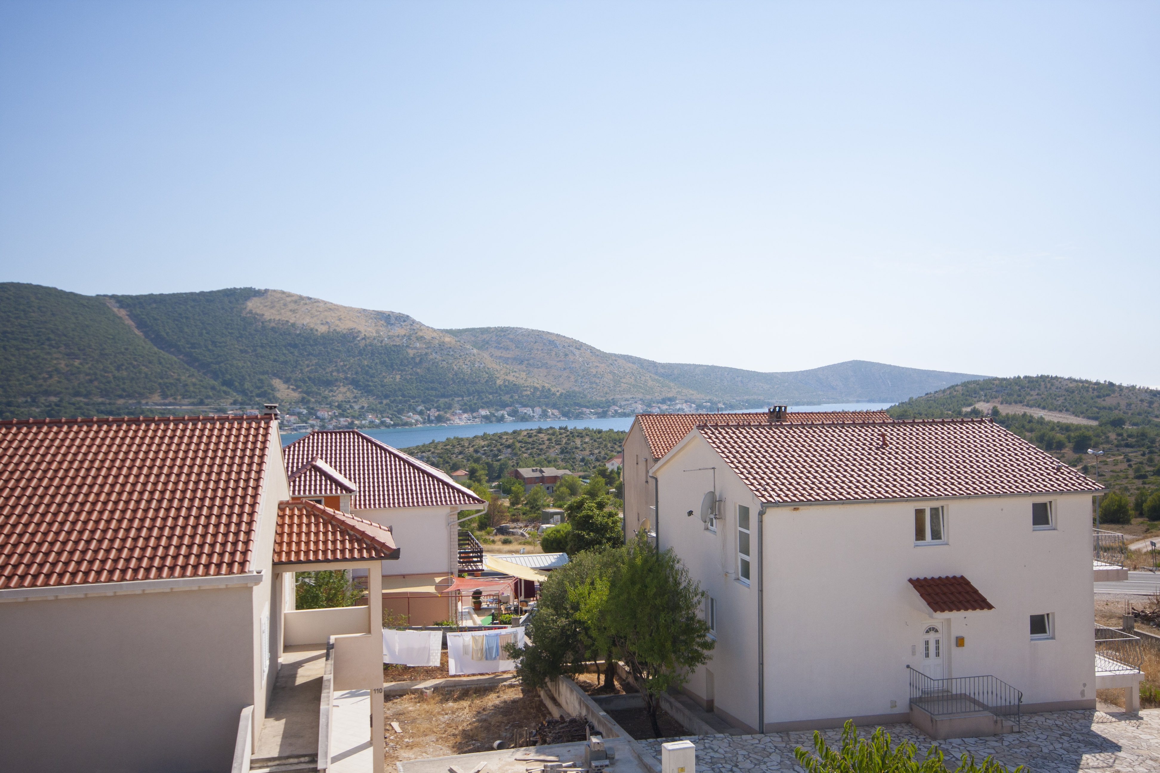 One bedroom apartment with terrace and sea view Grebaštica, Šibenik  A-c