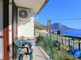 Podaca, Balcon dans l’hébergement en type apartment, avec la vue sur la mer et WiFi.