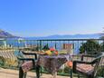 Podaca, Balcony in the apartment, with a sea view and WiFi.