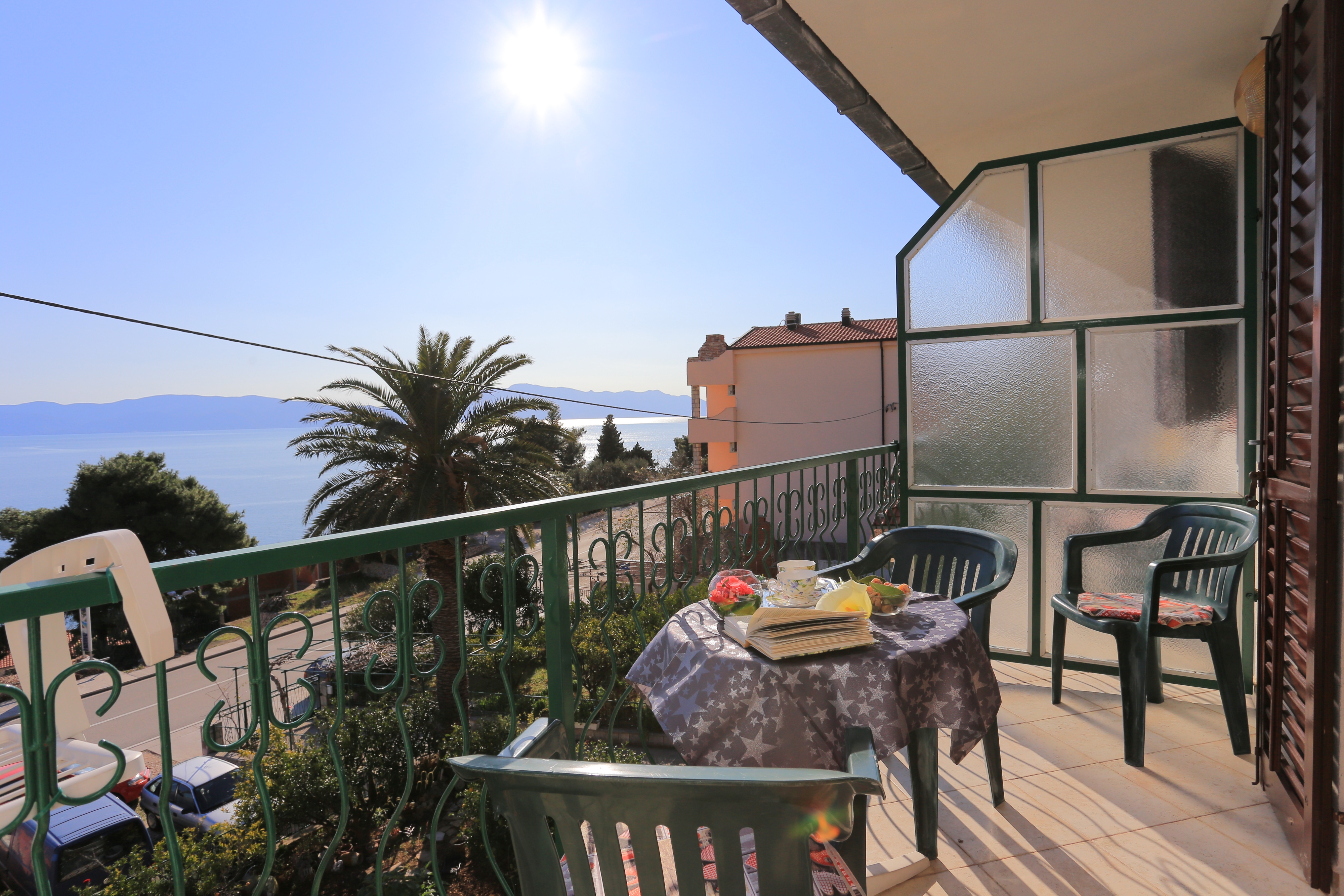 One bedroom apartment with balcony and sea view Podaca, Makarska  A-b