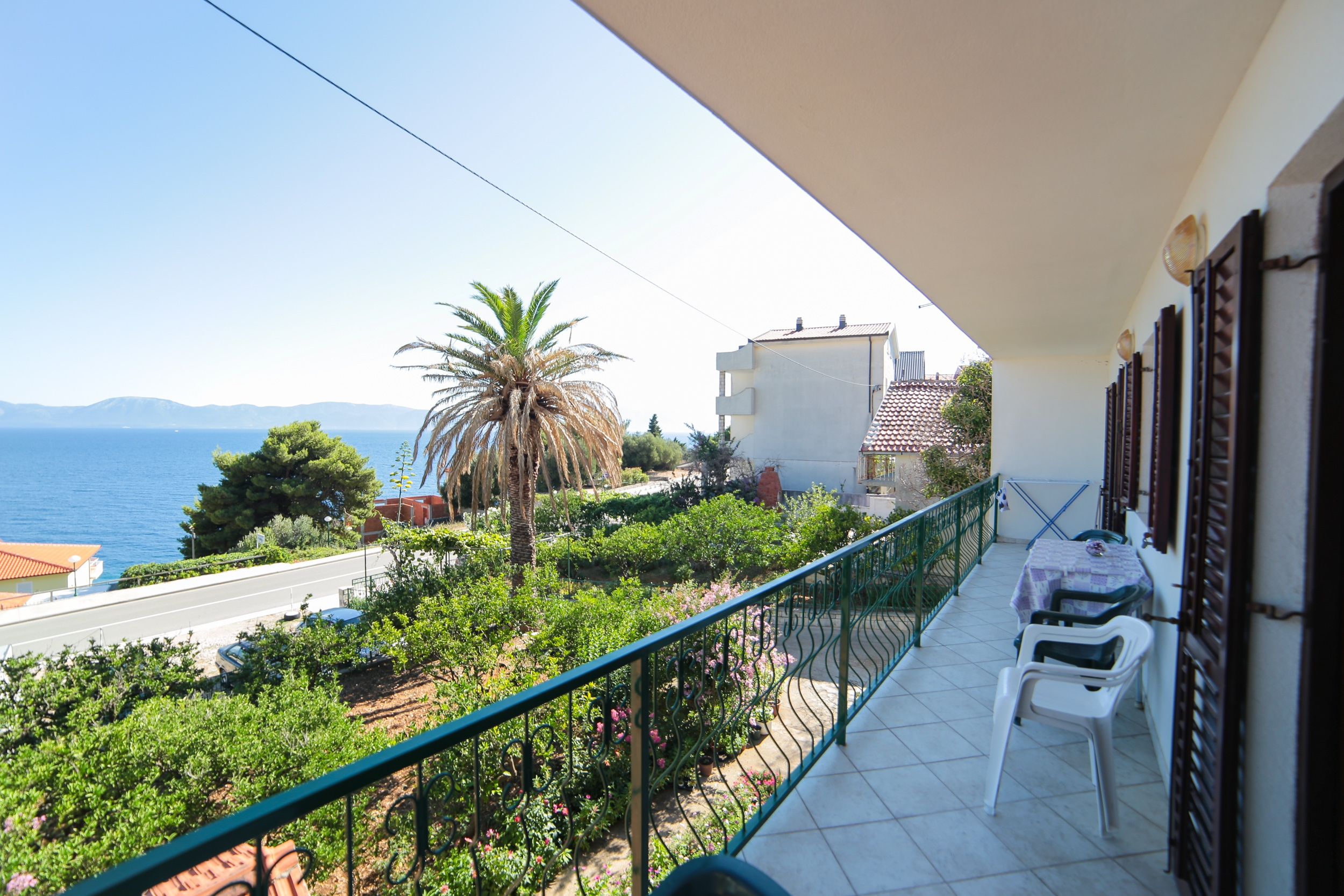 Two bedroom apartment with balcony and sea view Podaca, Makarska  A-d