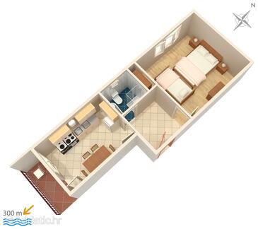 Plan Vinišće, Plan in the apartment, dopusteni kucni ljubimci.