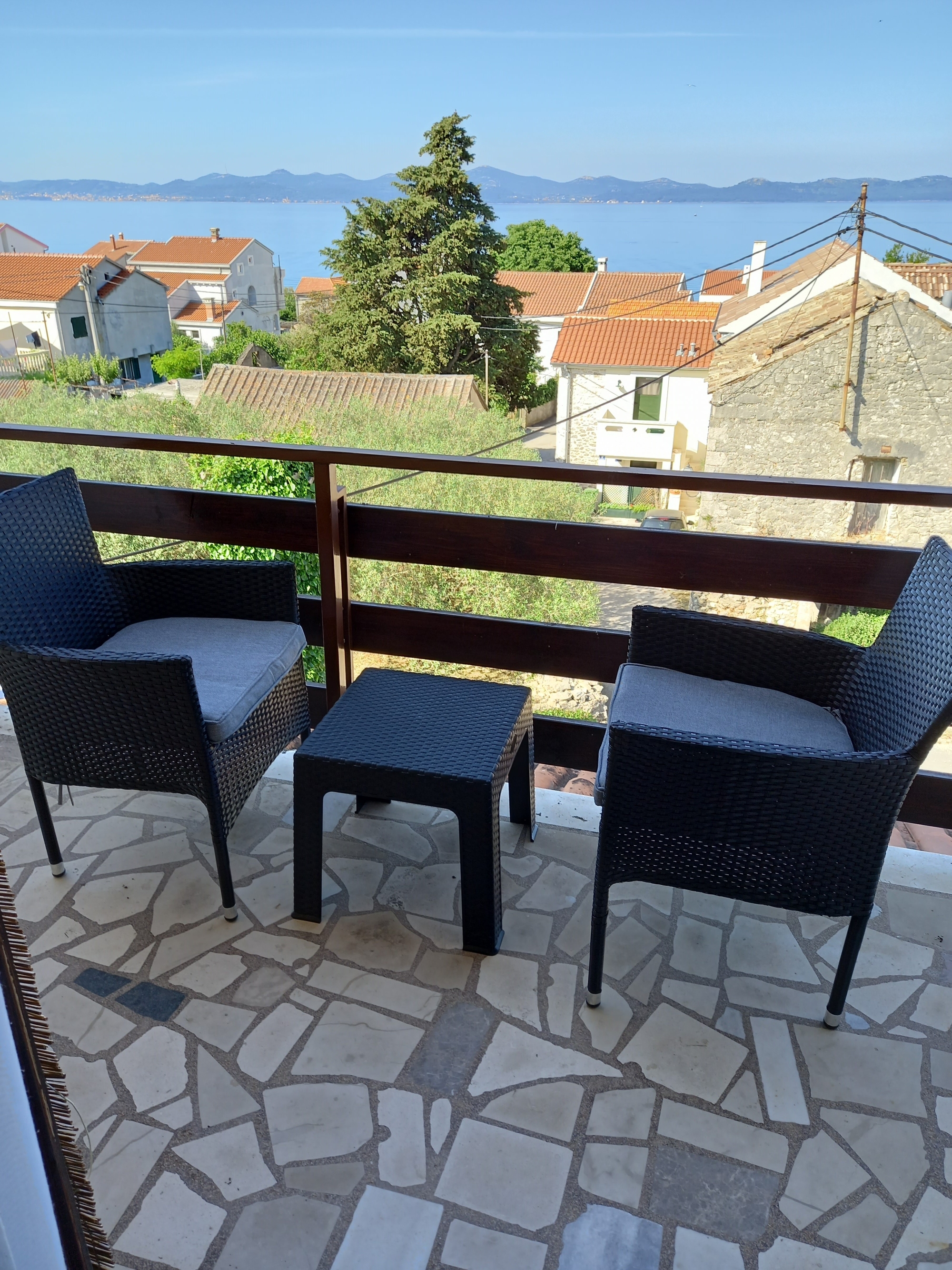 One bedroom apartment with balcony and sea view Zadar - Diklo, Zadar  A-b