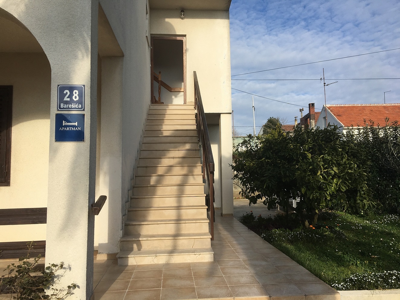 One bedroom apartment with balcony and sea view Zadar - Diklo, Zadar (A-11662-a)