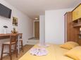 Brela, Спальня в размещении типа studio-apartment, доступный кондиционер и WiFi.