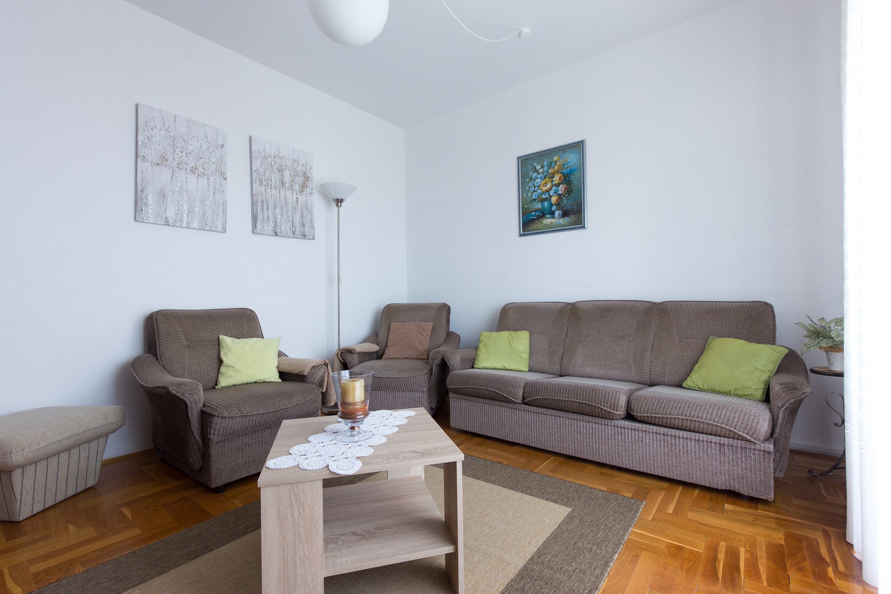 Three bedroom apartment with balcony and sea view Novi Vinodolski  A-a