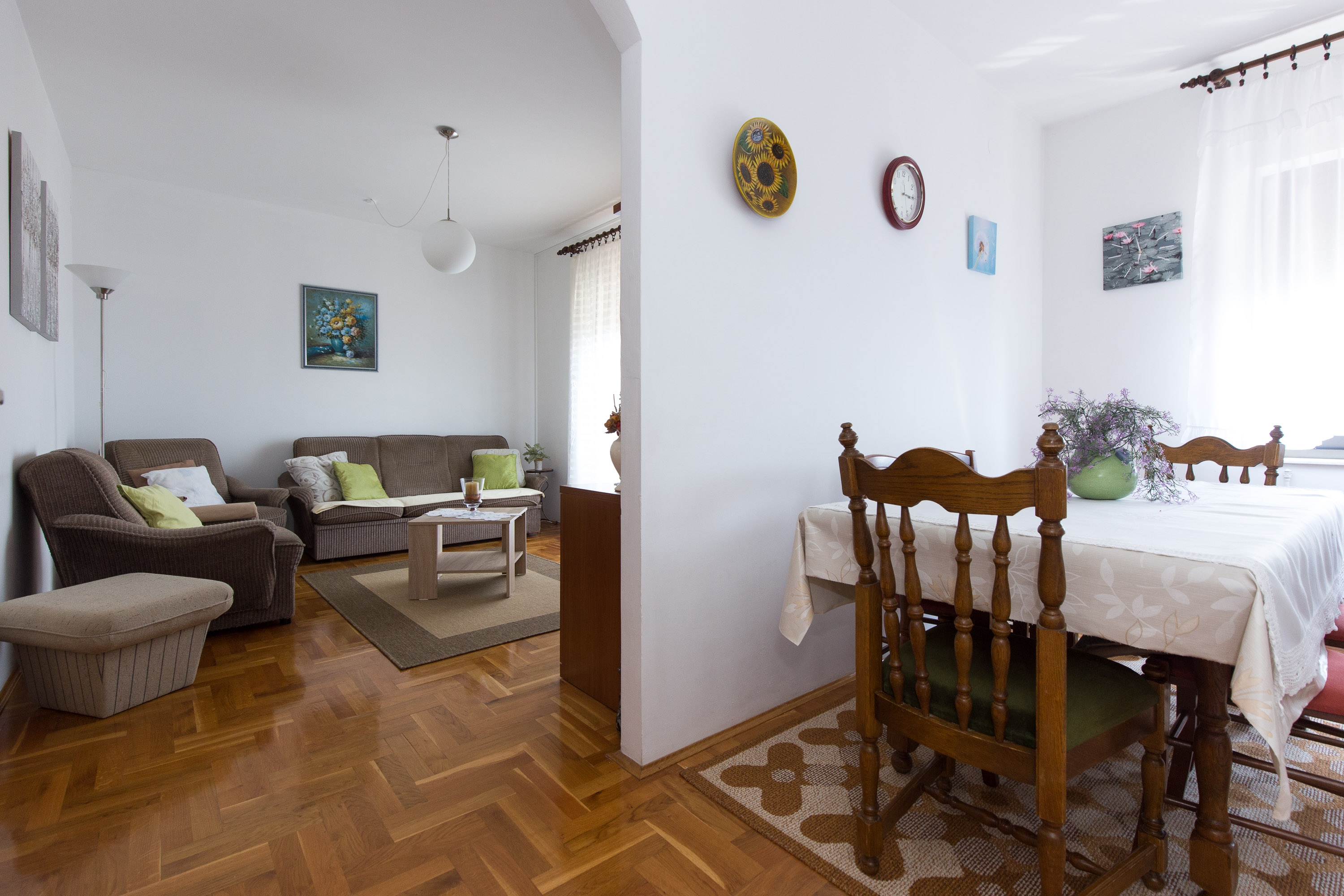 Three bedroom apartment with balcony and sea view Novi Vinodolski  A-a