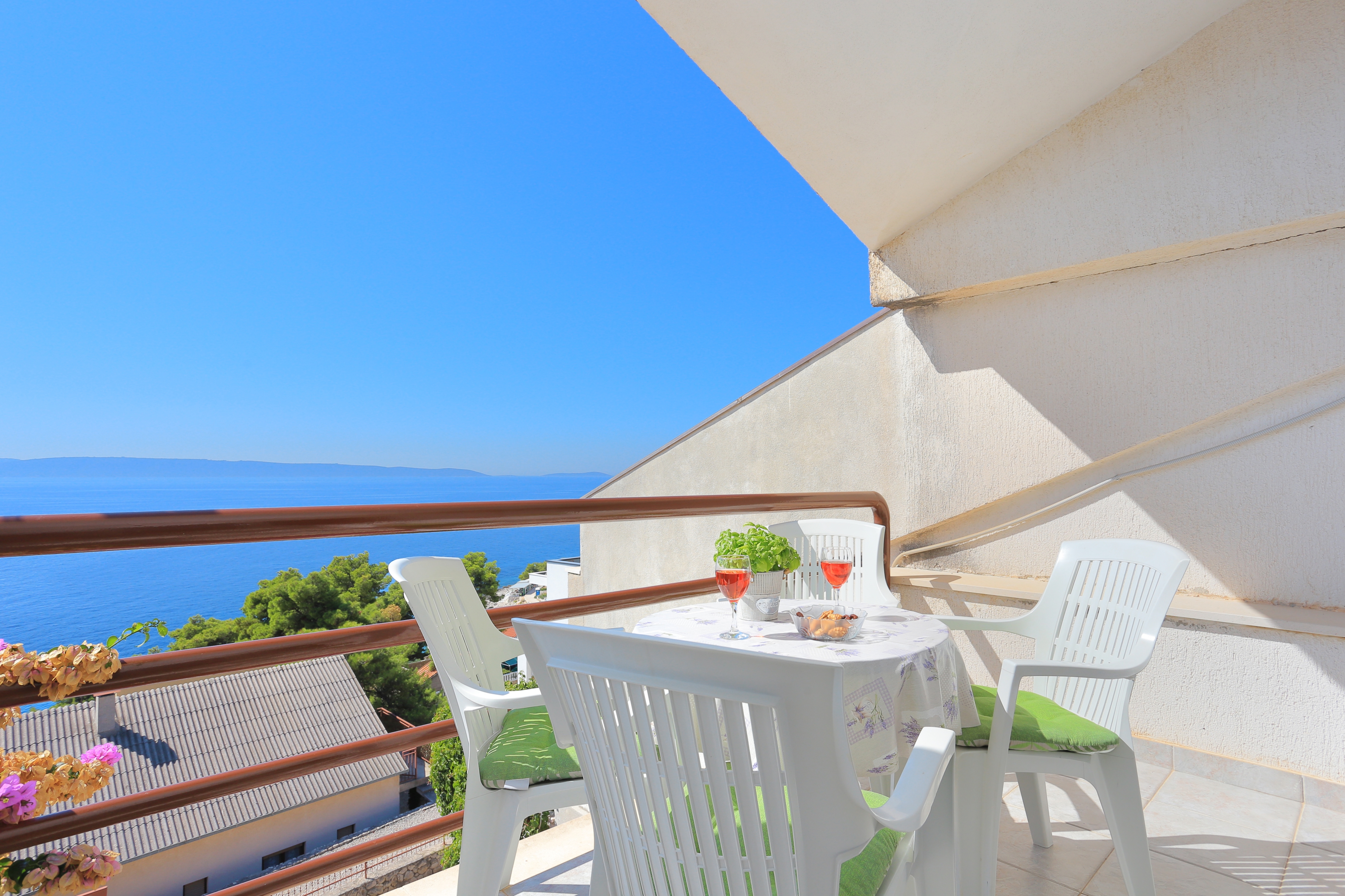 One bedroom apartment with terrace and sea view Rastići, Čiovo  A-d