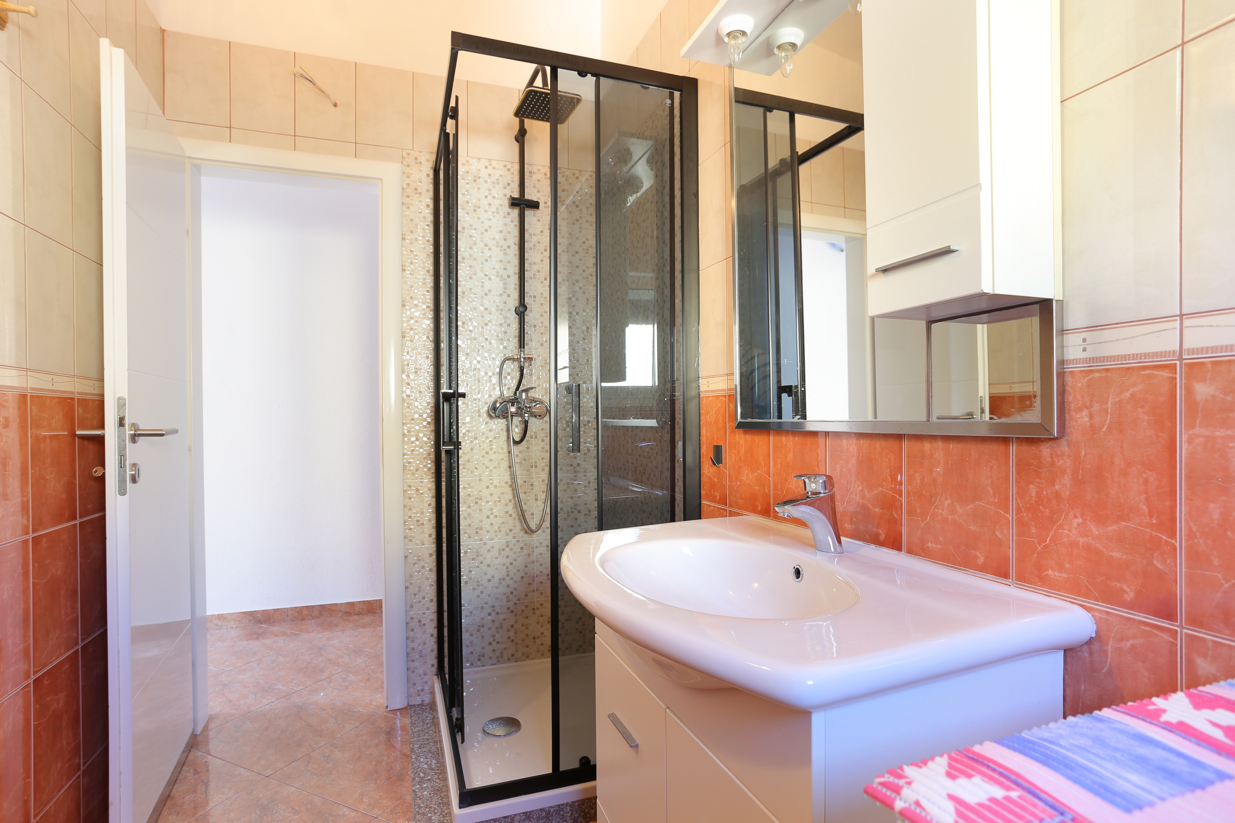 Two bedroom apartment with terrace and sea view Kanica, Rogoznica  A-b