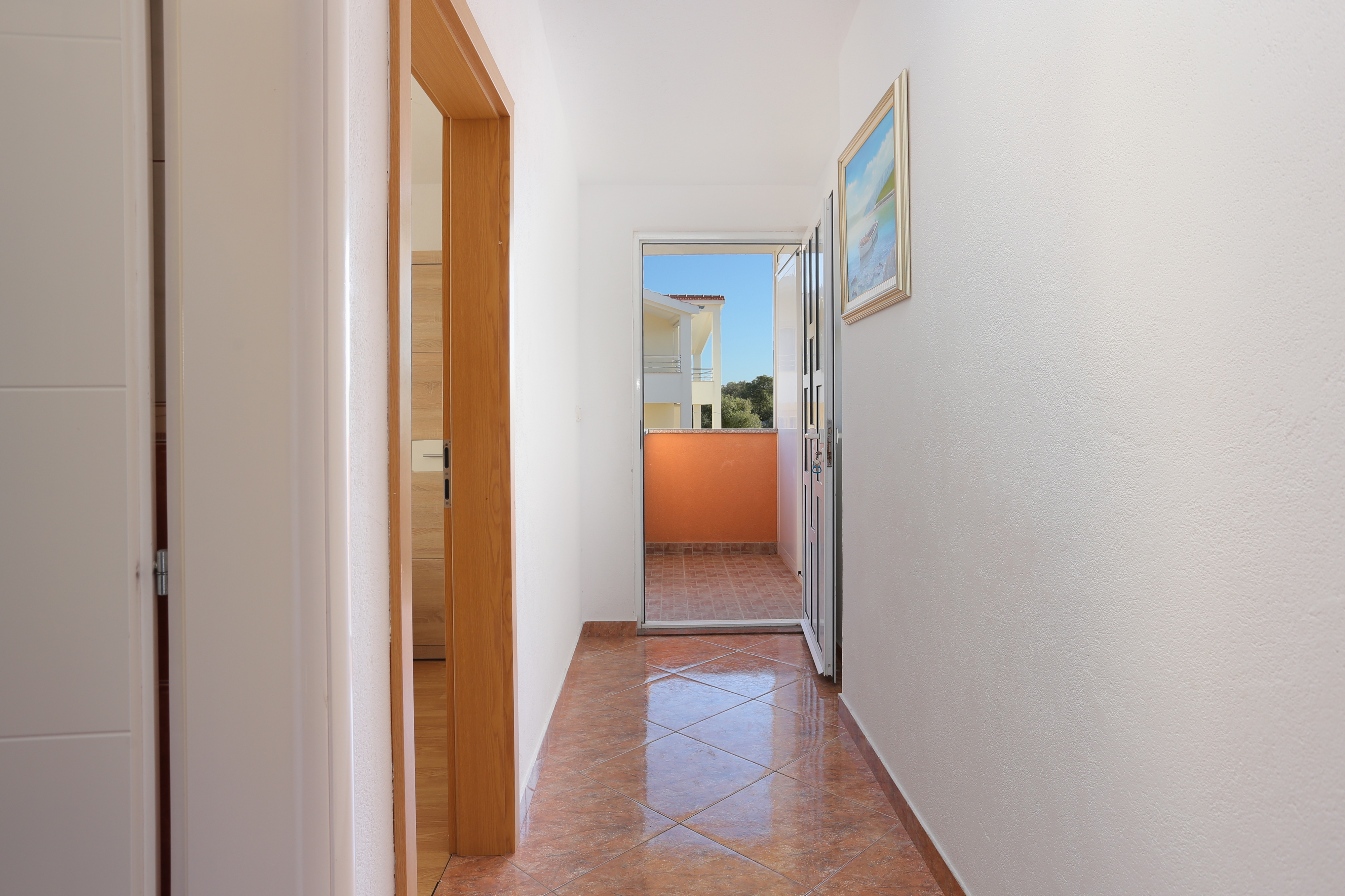 Two bedroom apartment with terrace and sea view Kanica, Rogoznica  A-b