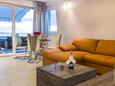 Living room Novalja, Living room in the apartment, air condition available, (pet friendly) and WiFi.