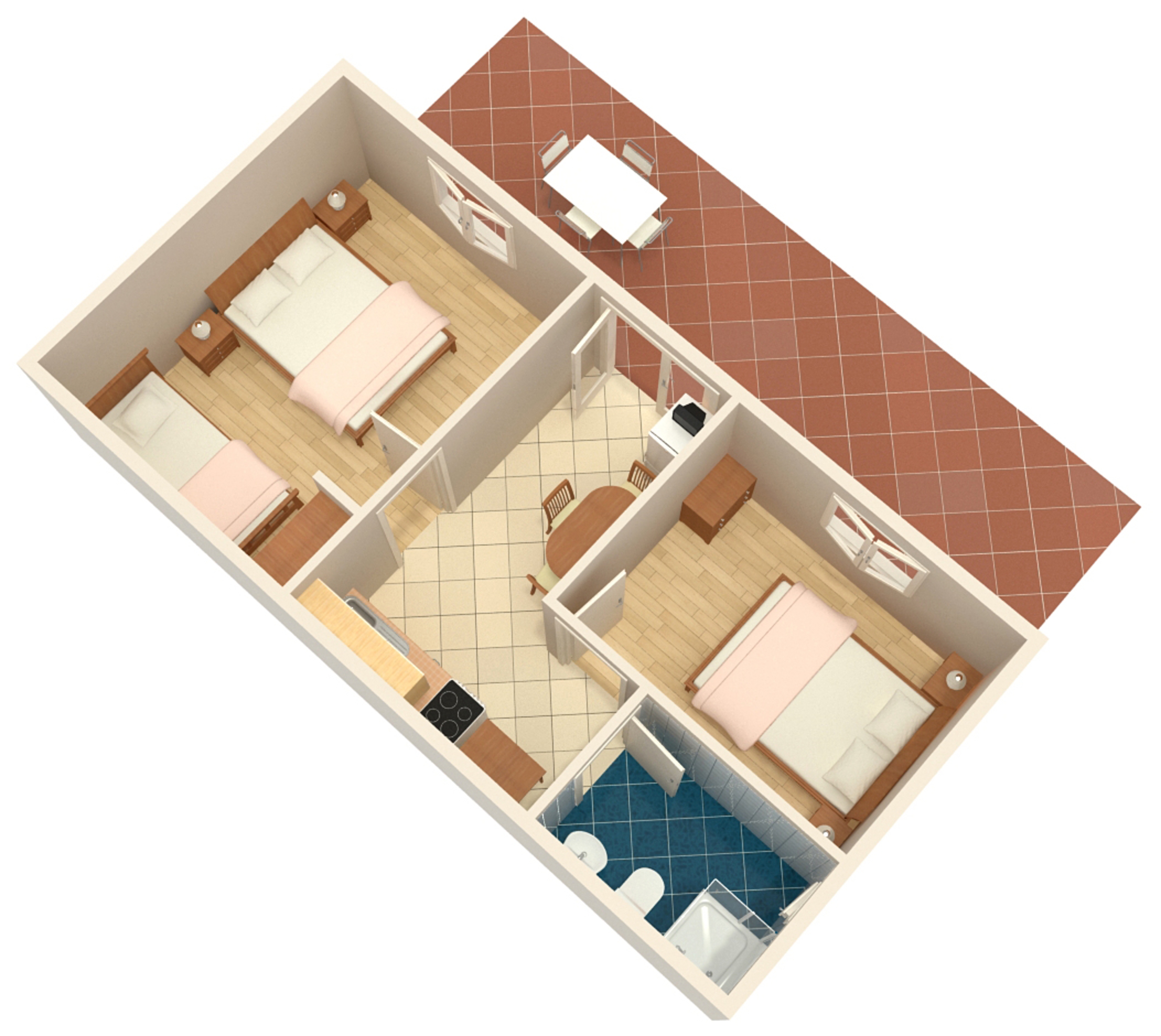 Two bedroom apartment near beach Mudri Dolac, Hvar  A-a
