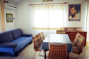Living room Podgora, Living room in the apartment, air condition available and WiFi.