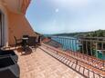 Terrace Basina, Terrace in the apartment, with a sea view, (pet friendly) and WiFi.