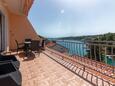 Basina, Terrasse dans l’hébergement en type apartment, avec la vue sur la mer, animaux acceptés et WiFi.