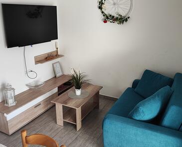 Rogoznica, Wohnzimmer in folgender Unterkunftsart apartment, WiFi.