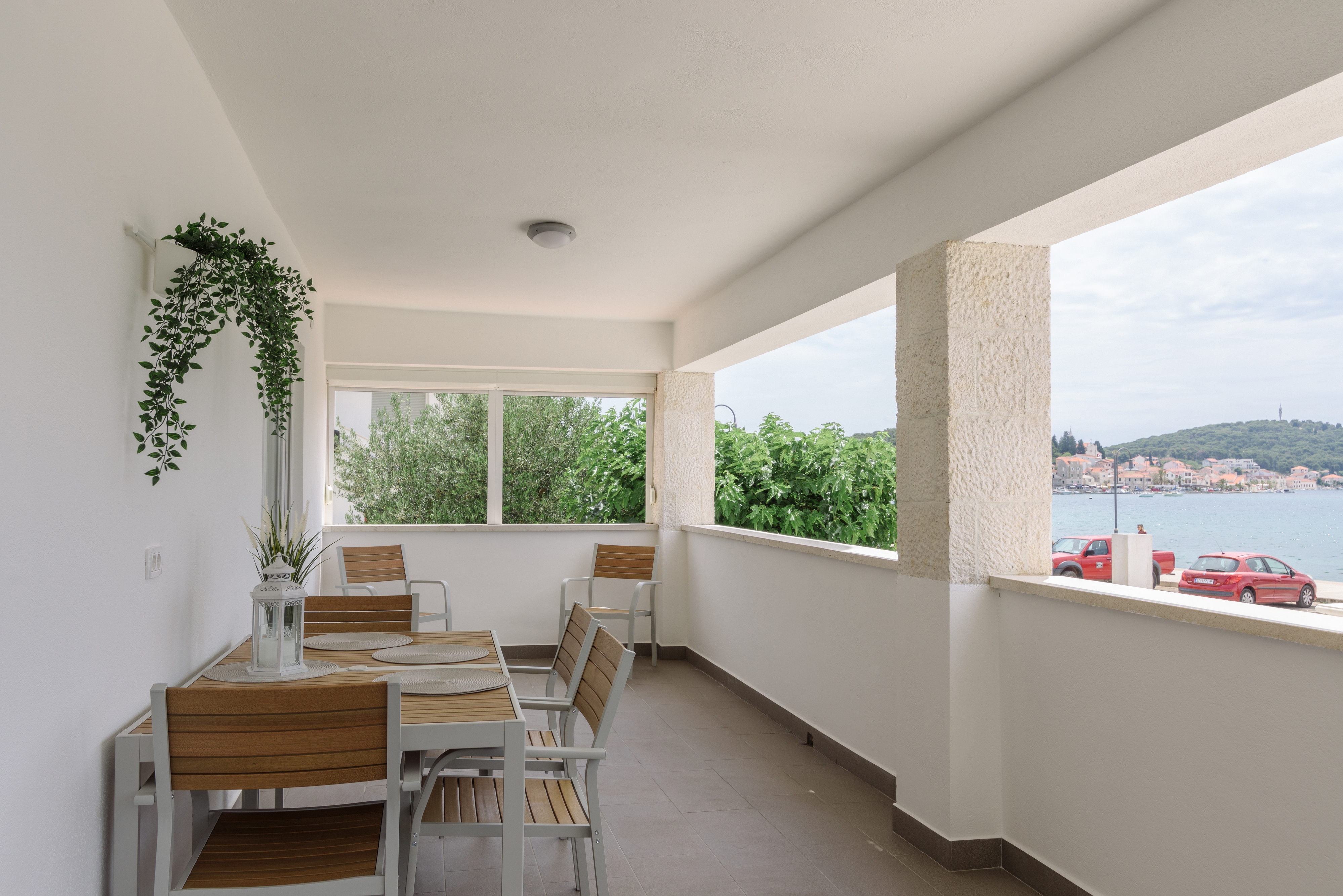 Two bedroom apartment with terrace and sea view Rogoznica  A-a