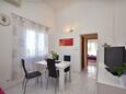 Orebić, Jídelna v ubytování typu apartment, s klimatizací, domácí mazlíčci povoleni a WiFi.