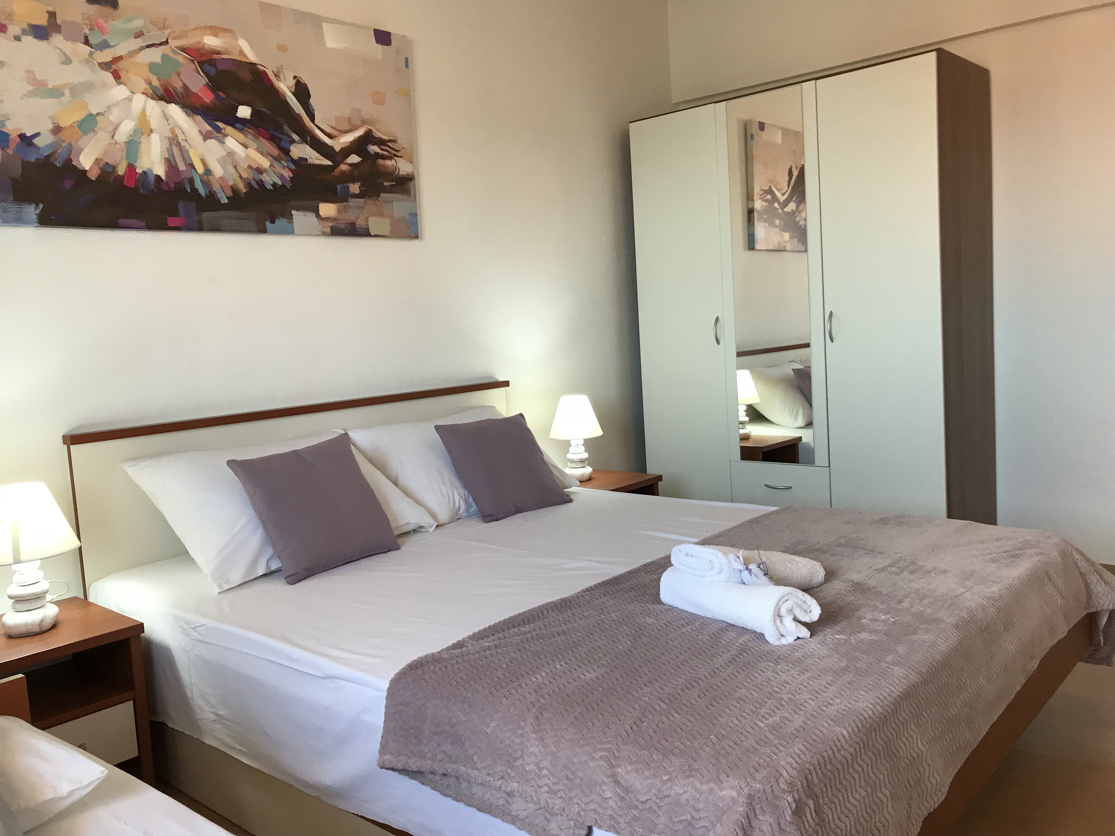 Two bedroom apartment with balcony and sea view Okrug Gornji, Čiovo  A-d