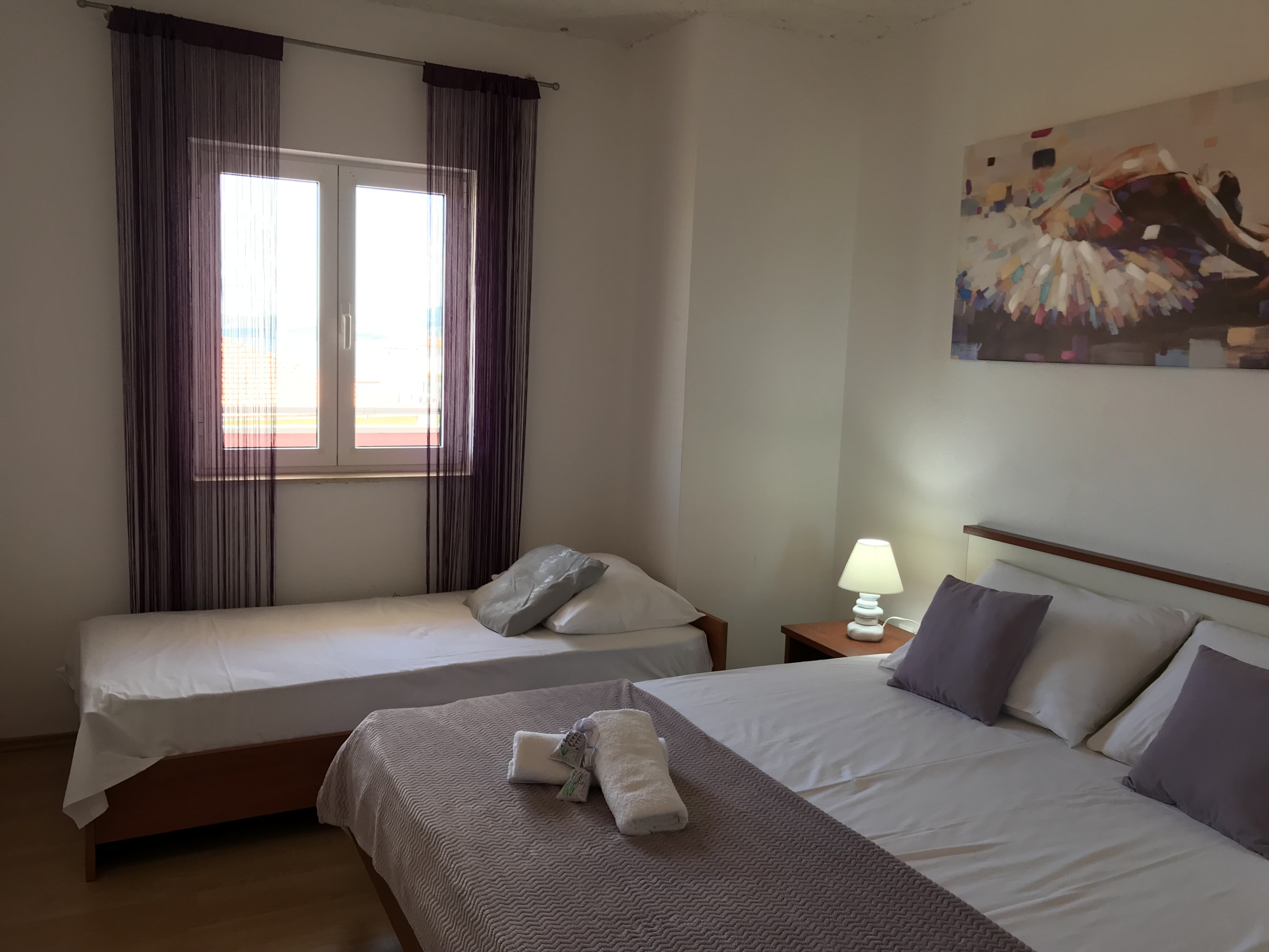 Two bedroom apartment with balcony and sea view Okrug Gornji, Čiovo  A-d