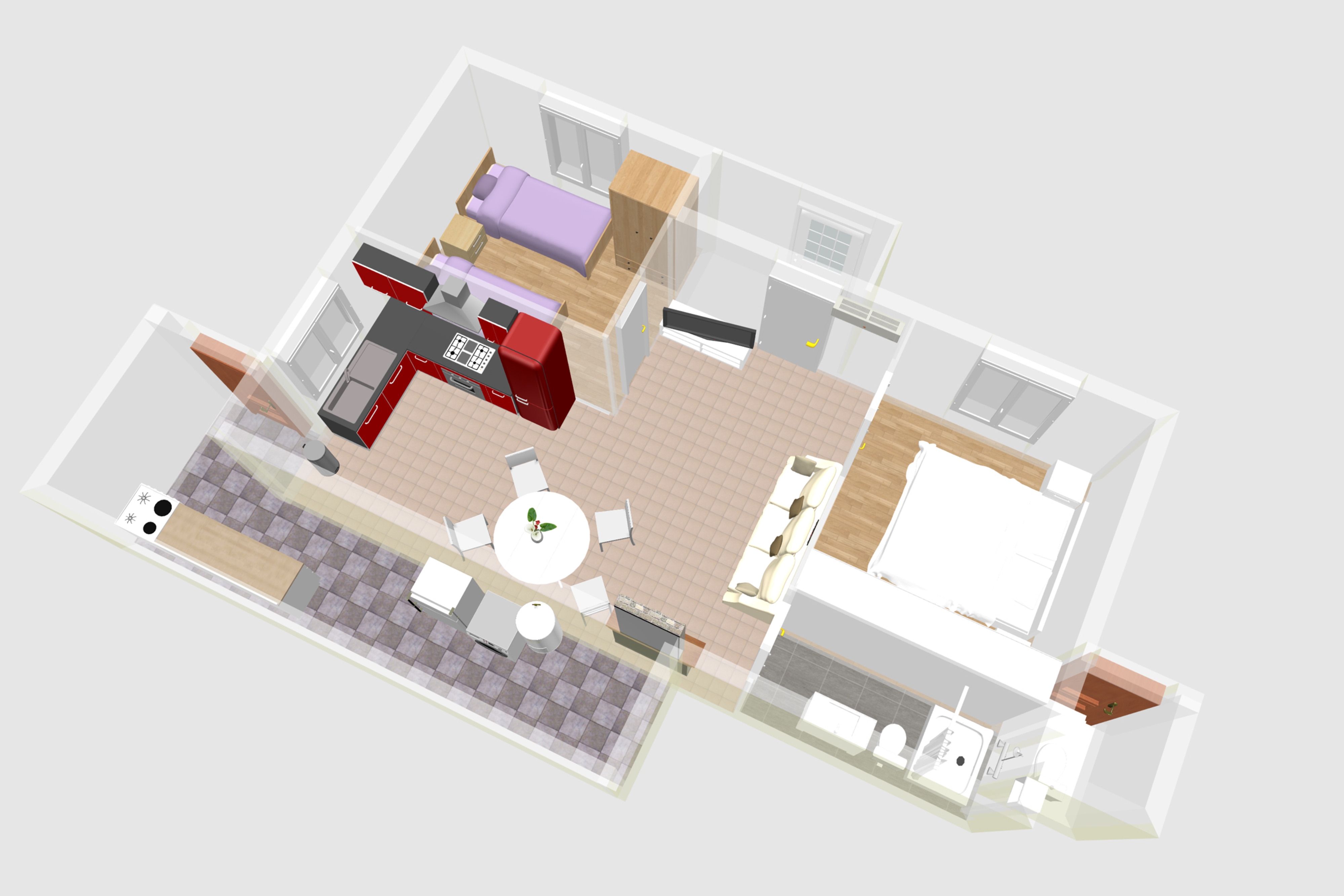 Two bedroom apartment near beach Cove Zaglav, Korčula  A-a