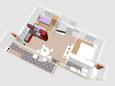 Zaglav, Plan in the apartment, (pet friendly) and WiFi.