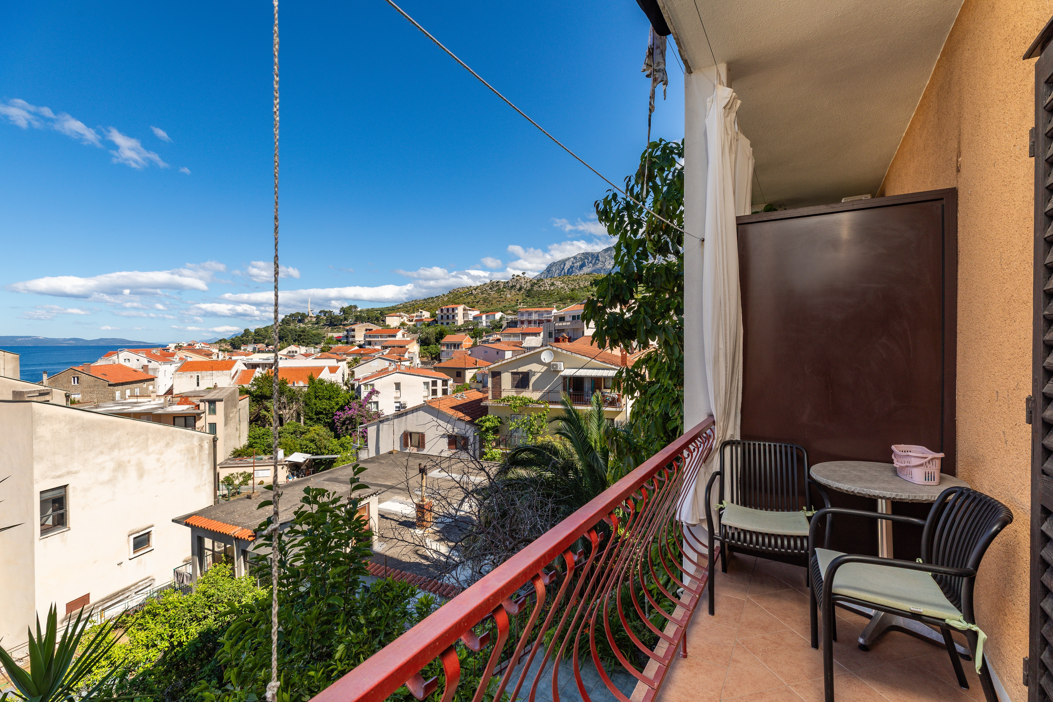 Two bedroom apartment with balcony and sea view Podgora, Makarska  A-a