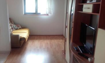 Zaglav, Woonkamer in the apartment, (pet friendly) en WiFi.