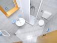 Ванная комната Baška Voda, Ванная комната в размещении типа apartment, WiFi.