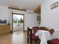 Dining room Baška Voda, Dining room in the apartment, air condition available and WiFi.