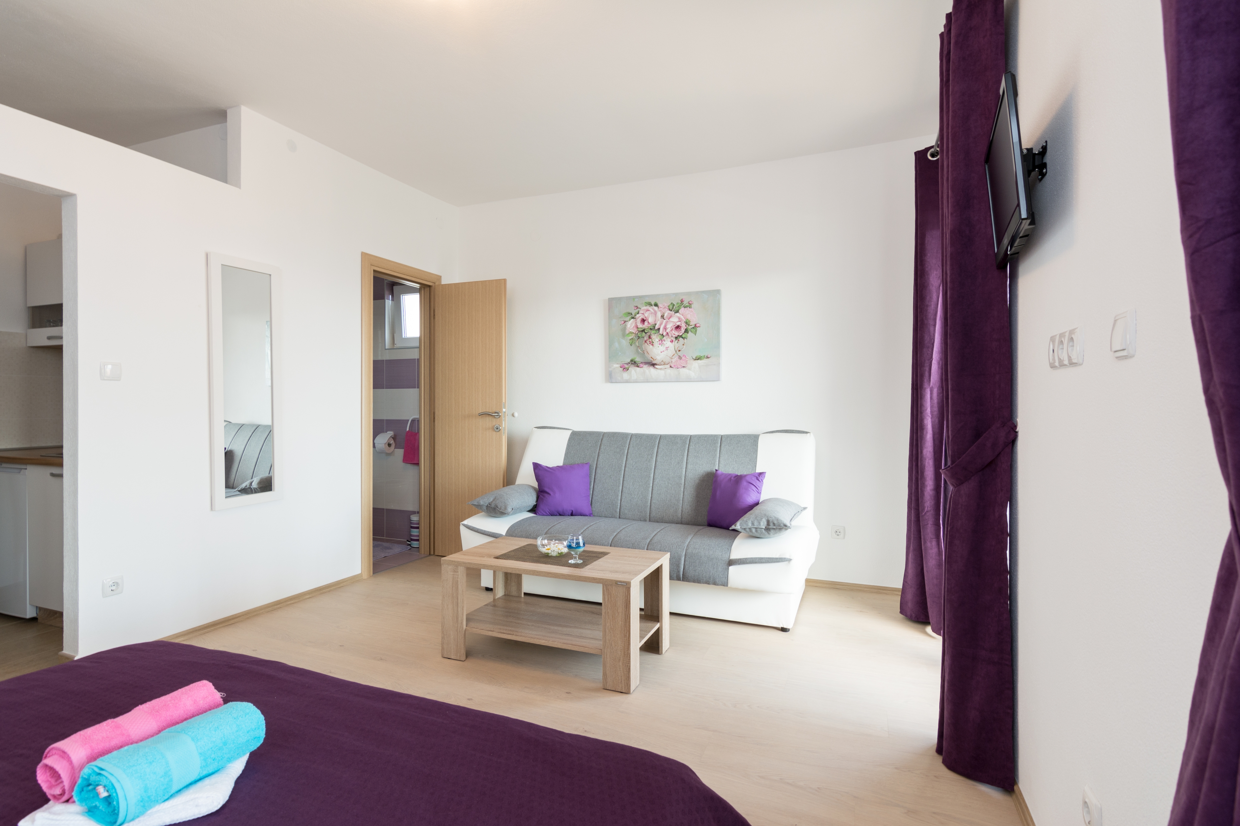 Studio flat with terrace and sea view Seget Vranjica, Trogir  AS-a