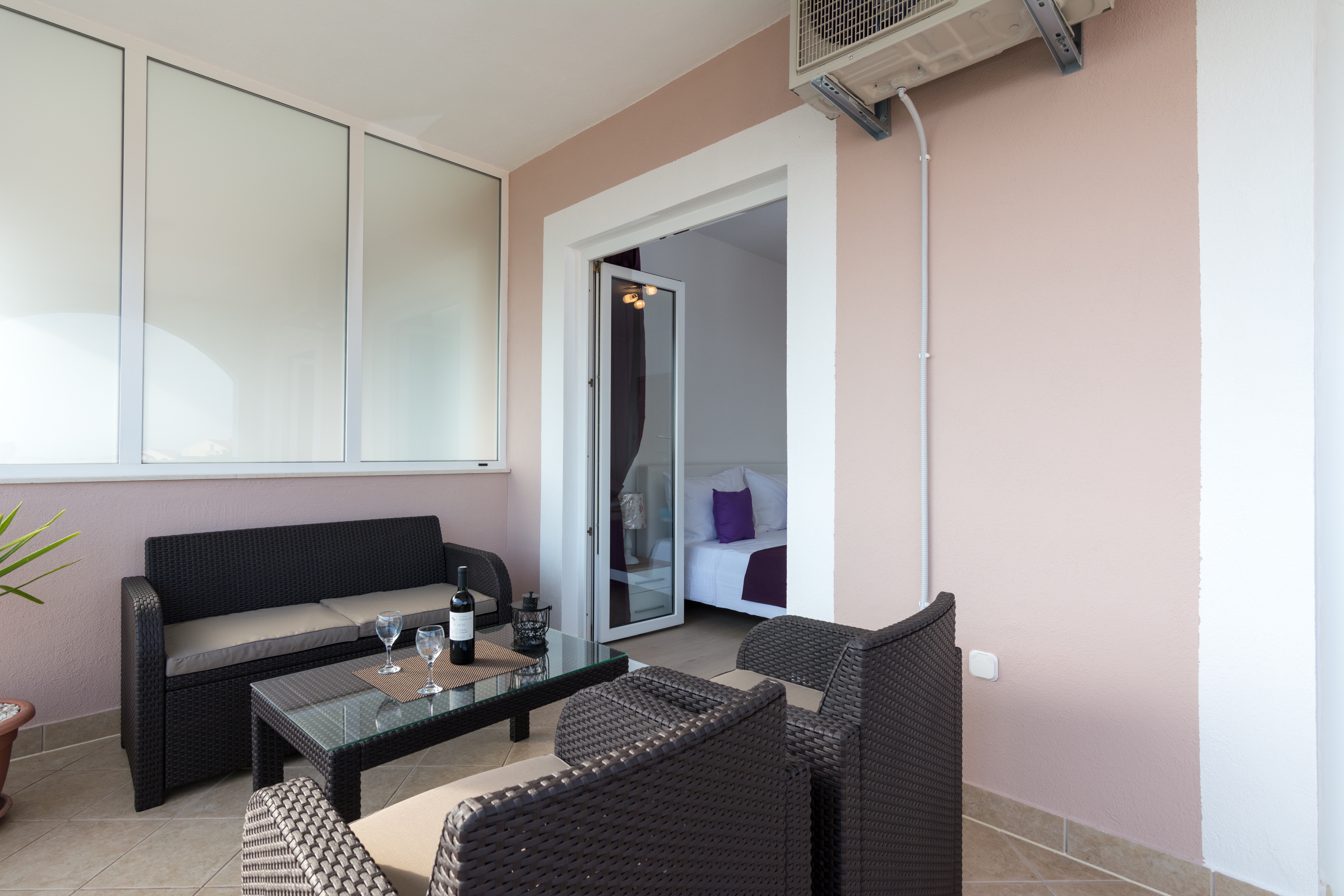 Studio flat with terrace and sea view Seget Vranjica, Trogir  AS-a