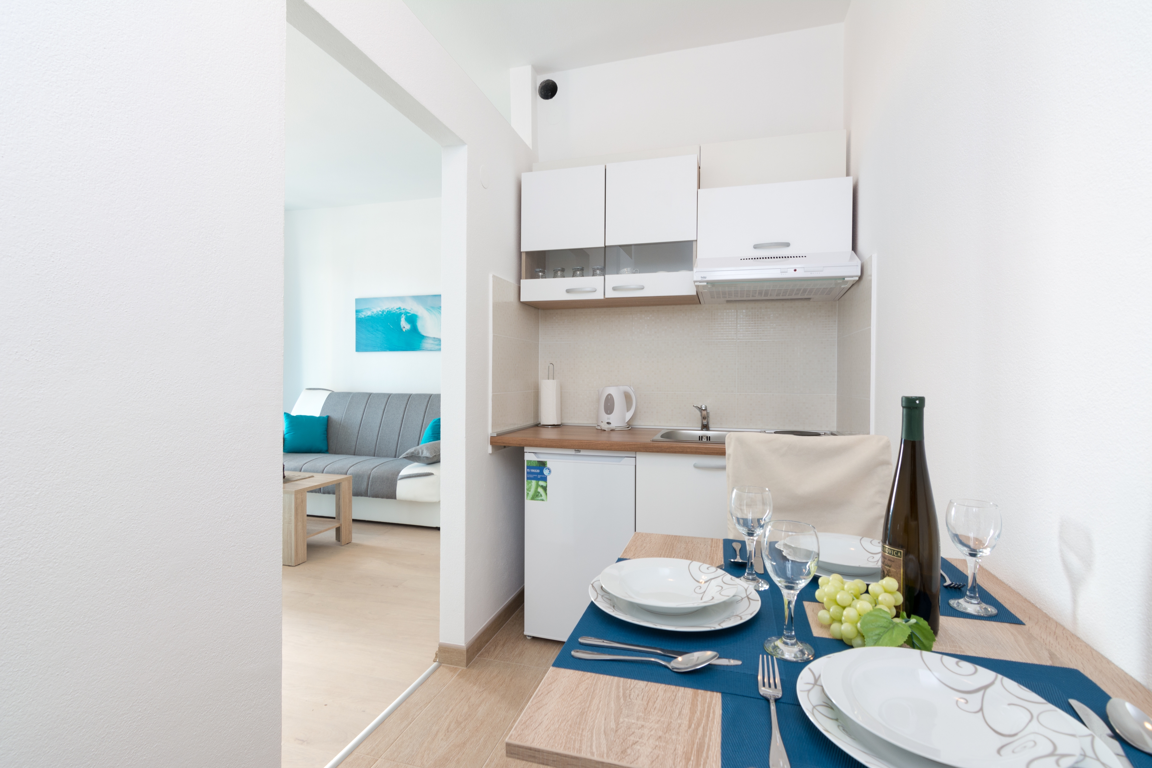 Studio flat with terrace and sea view Seget Vranjica, Trogir  AS-b